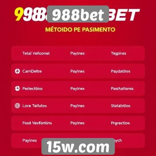Métodos de pagamento aceitos pela 988bet